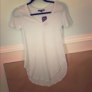 White vneck tunic